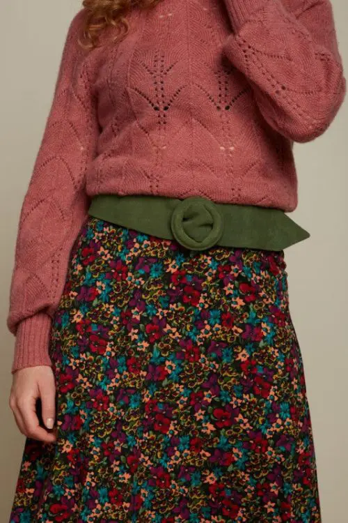 Suede Belt - Tea Green
