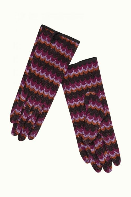 Glove Zigzag - Caspia Purple