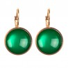 Urban Hippies Øreringer Dots Emerald