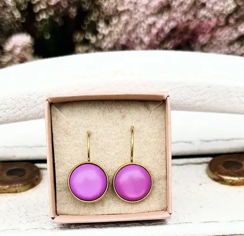Urban Hippies  Dots Øredobber Silky Violet