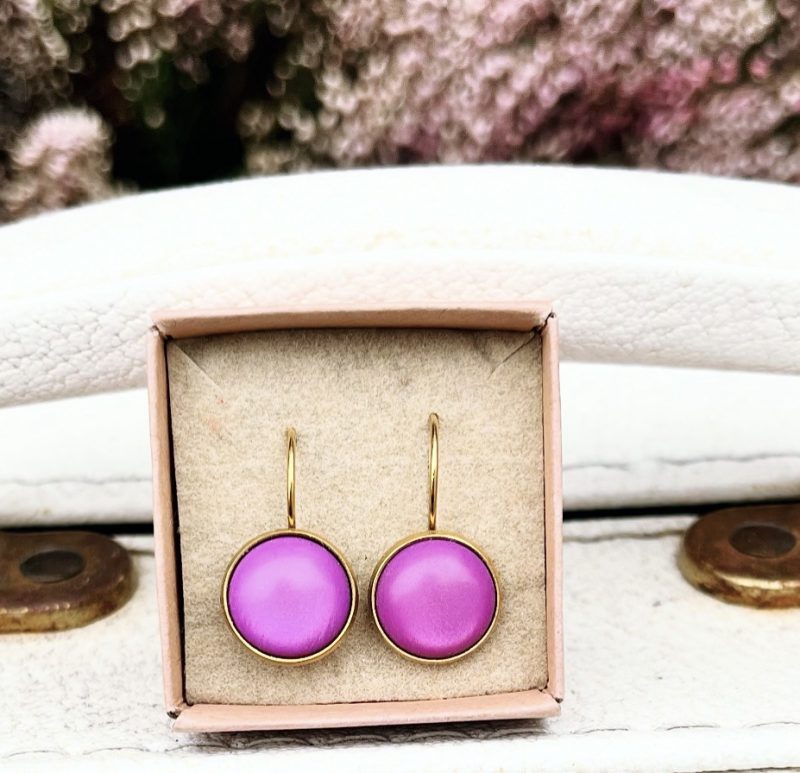 Urban Hippies  Dots Øredobber Silky Violet