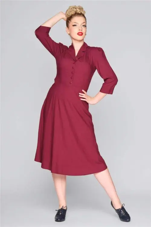 Alexandrea Plain Flared Dress