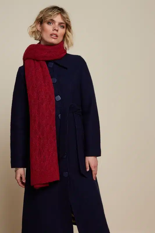 Skjerf Ajour Borgo Cabamet Red