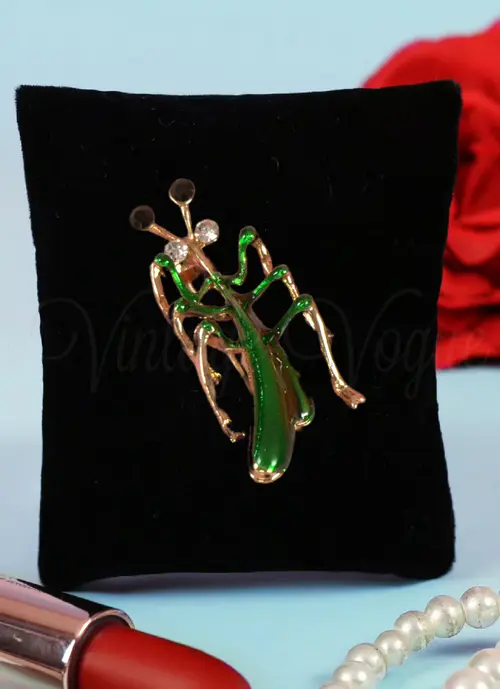 Grasshopper Brooch