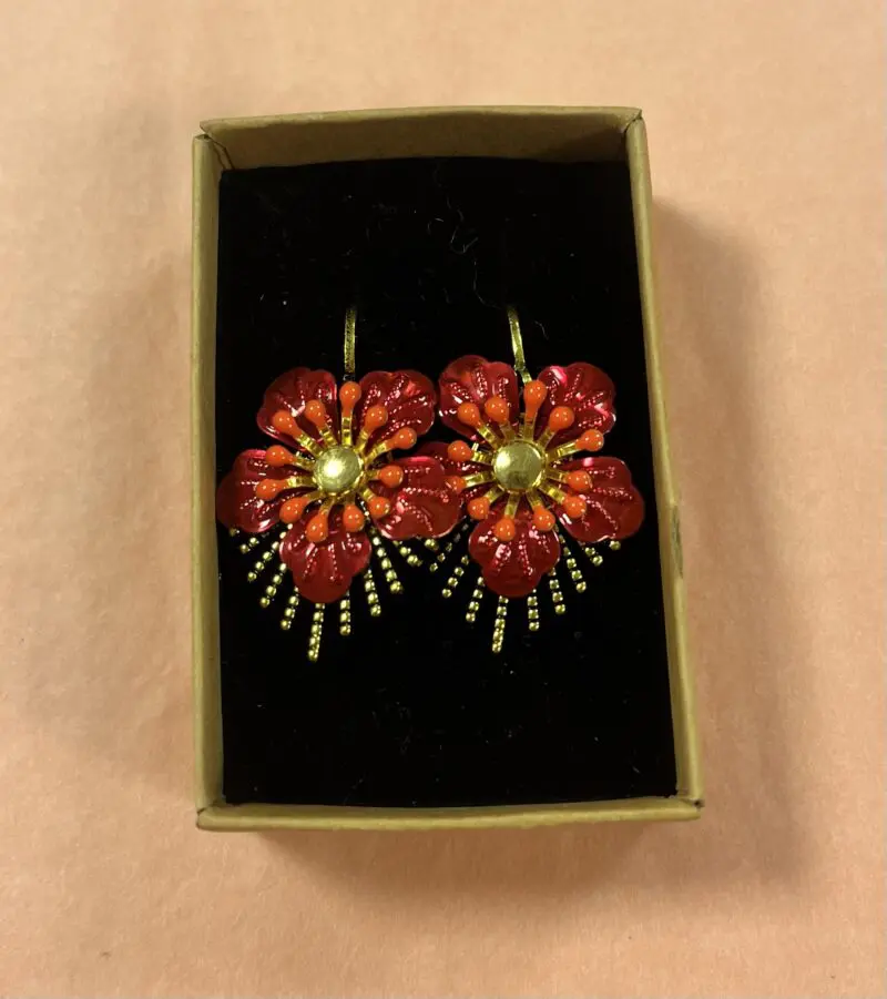 Urban Hippies Øreringer Raio Red Gold