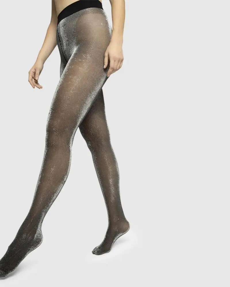 Tora Shimmery tights Black/silver 20 denier - Bilde 3