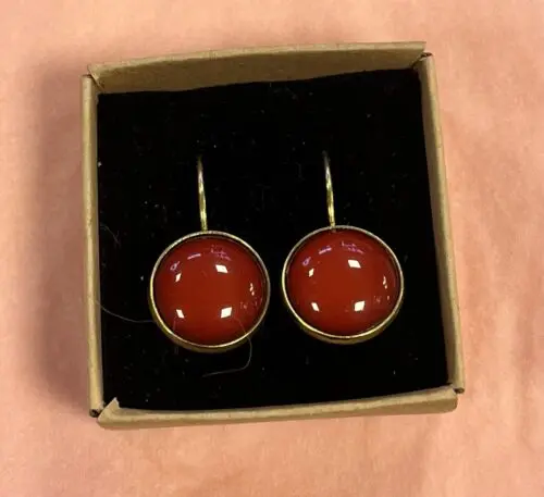 Urban Hippies Øreringer Dots Risky Red