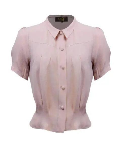30s Bonnie Bluse - blush