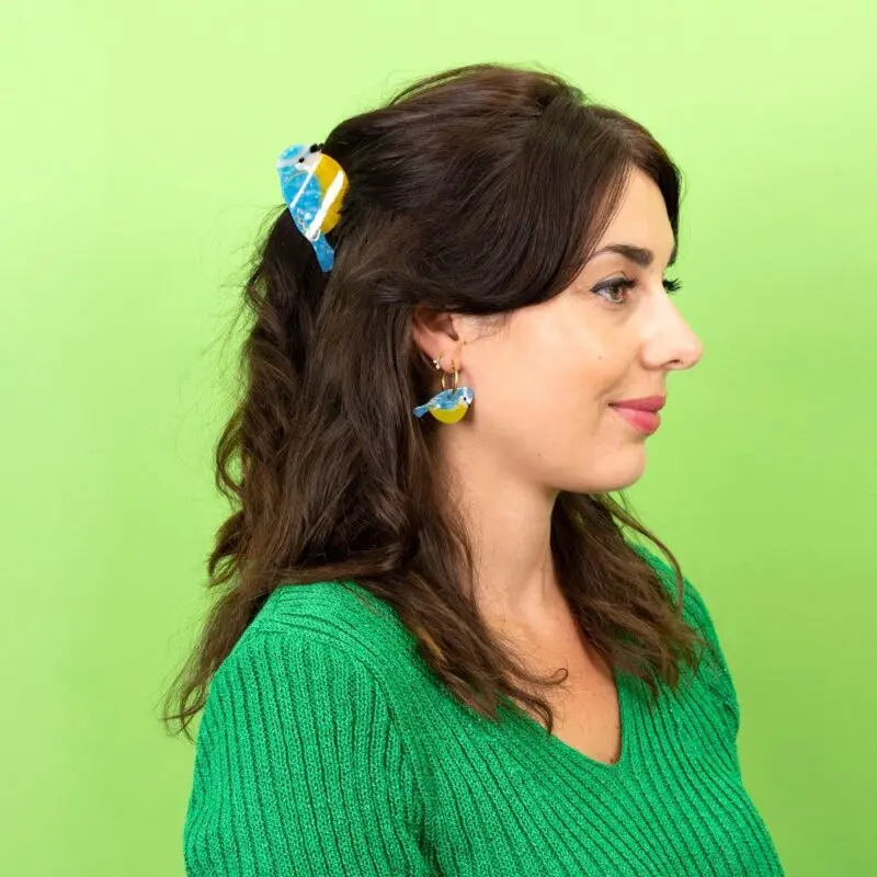 BLUE TIT HAIR CLAW - Bilde 3