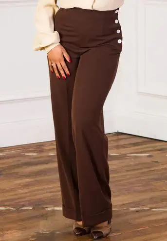 1940s Swing Trousers - Brown