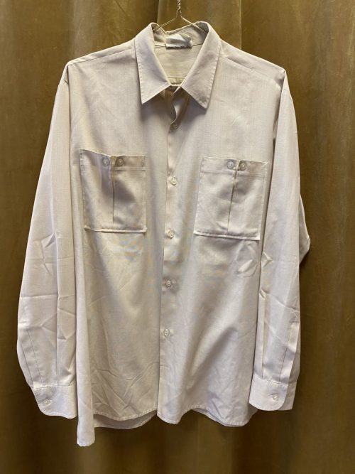 Vintage herreskjorte  sandfarget str  XL