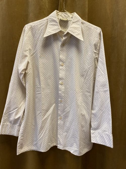 Vintage naturhvit herreskjorte str XL