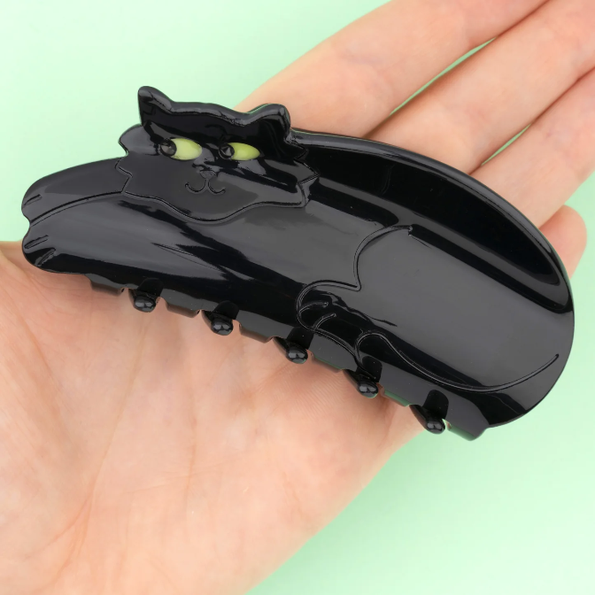 BLACK CAT HAIR CLAW - Bilde 4