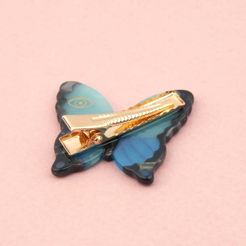 BLUE BUTTERFLY HAIR CLIP