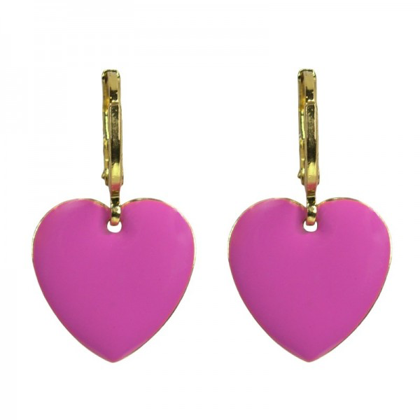 Urban Hippies Øredobber Crocus Pink Hearts