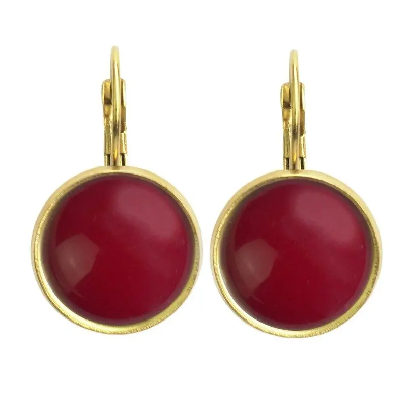Urban Hippies  Dots Øredobber Solid crimson