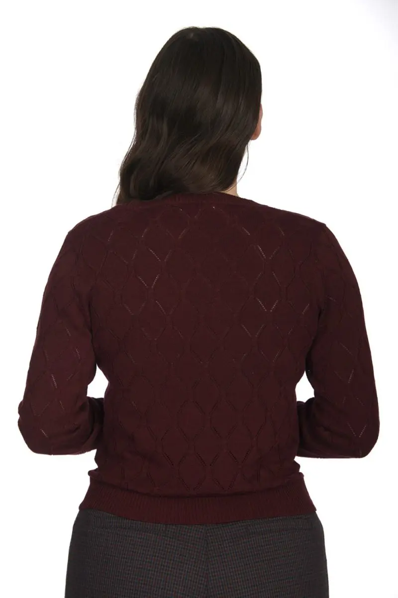 Ruby jumper Burgunder - Bilde 2