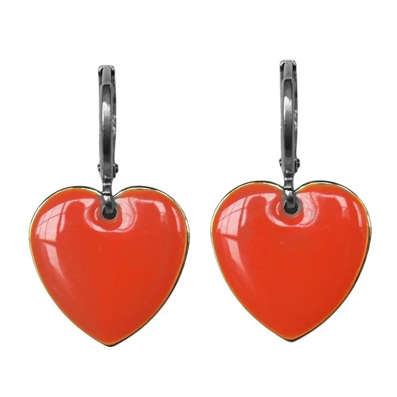 Urban Hippies Øredobber Tangerine hearts sp