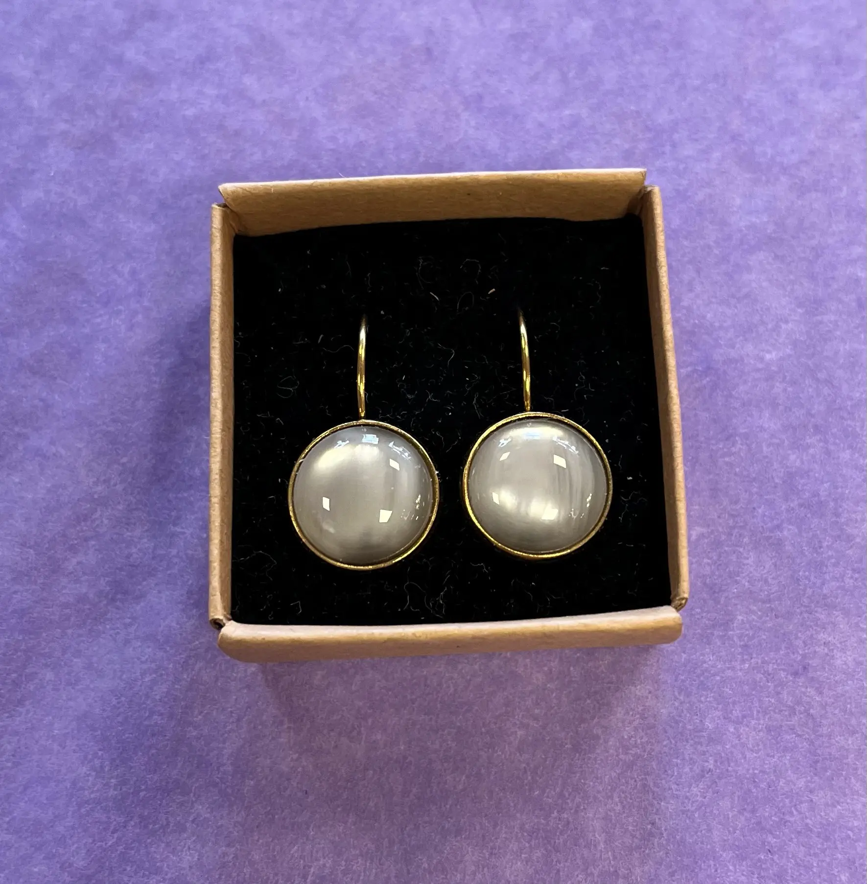 Urban Hippies  Dots Øredobber Grey Marble