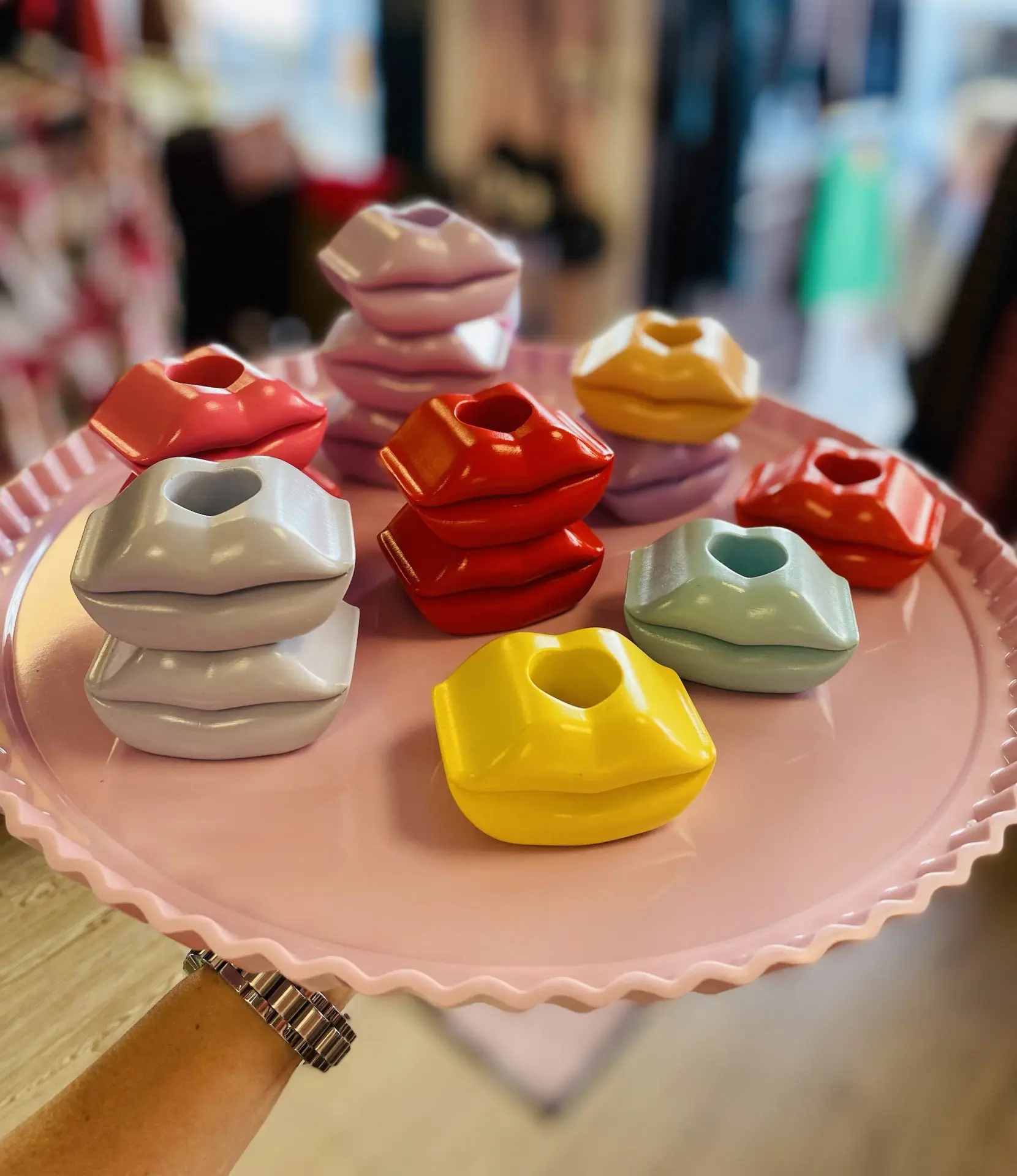 Leppelysestake Zany Design Rød - Bilde 4