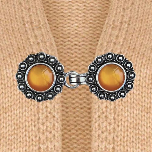 Urban Hippies Vest clips silver & lemonade