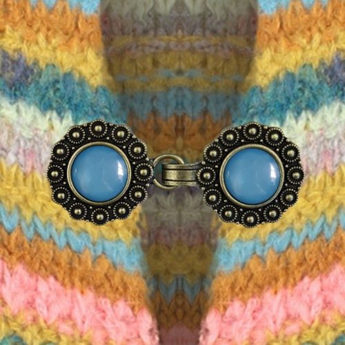 Urban Hippies Vest clip bronze & blue