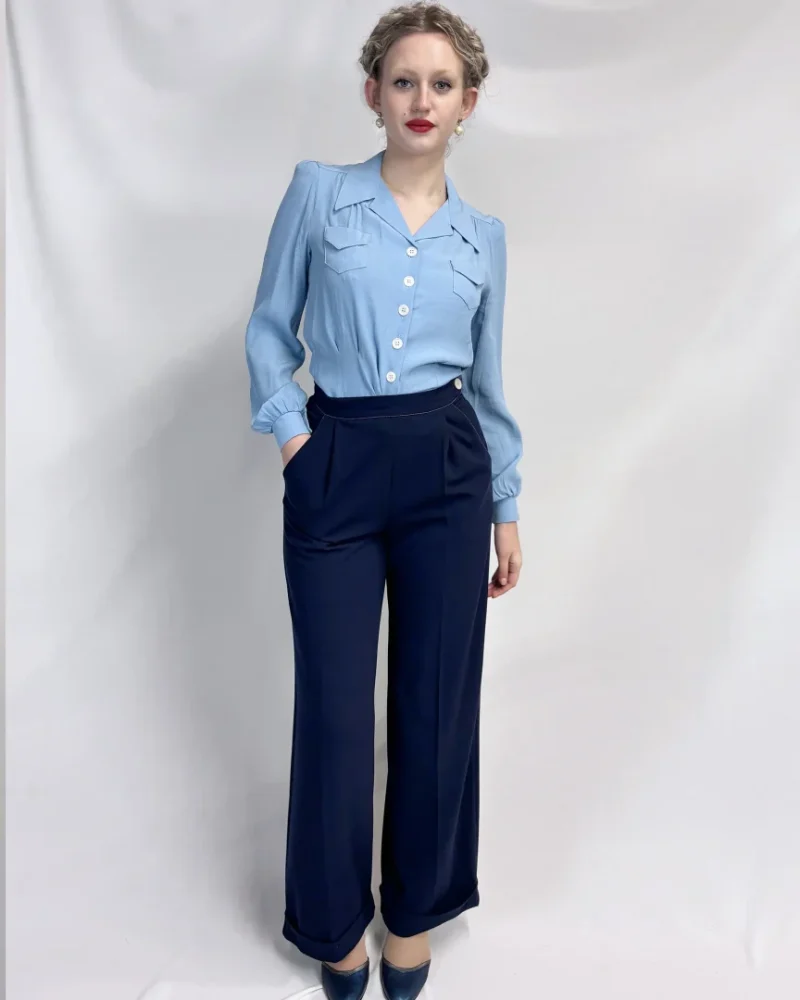 40s Hepburn Bukser - navy