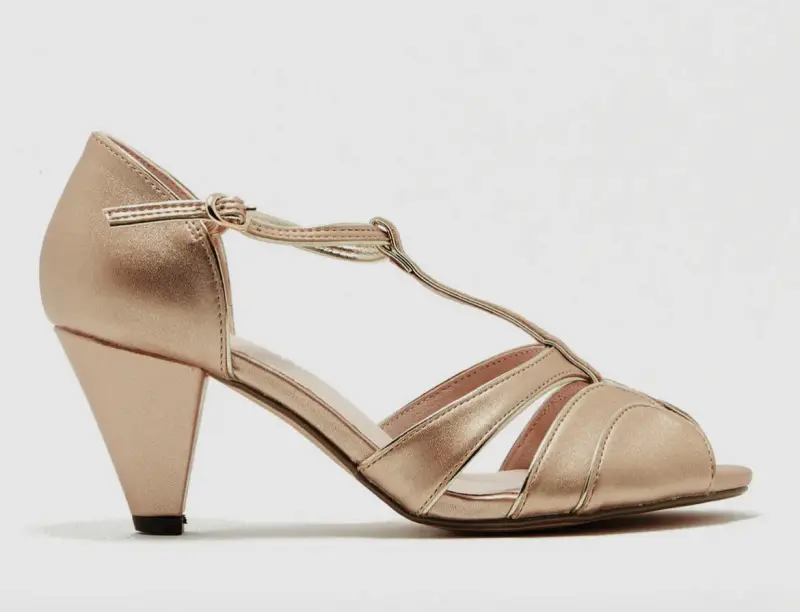 Penelope T-strap holiday Rosegold - Bilde 3
