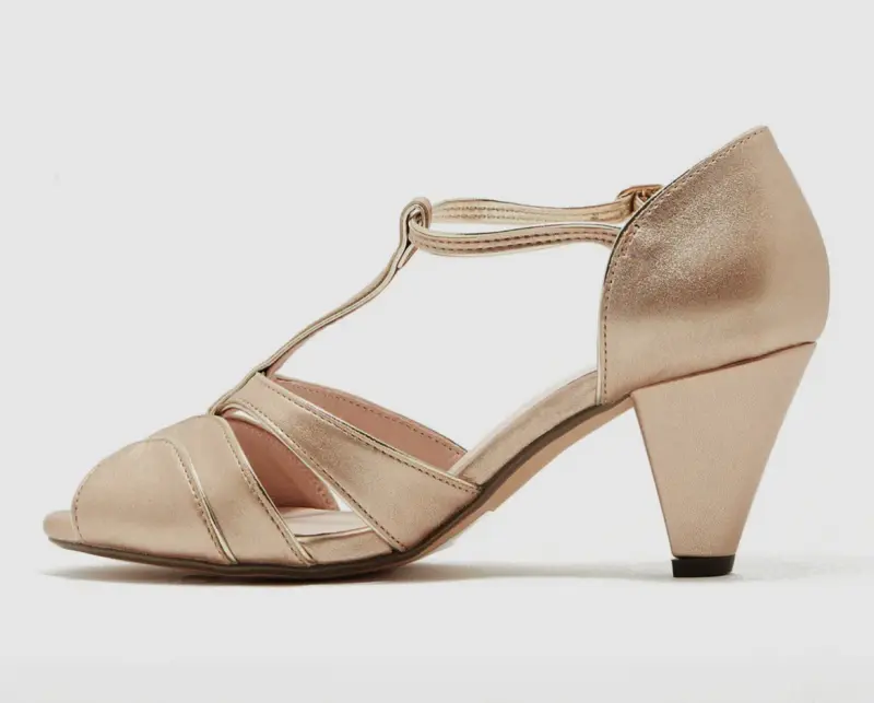 Penelope T-strap holiday Rosegold - Bilde 2