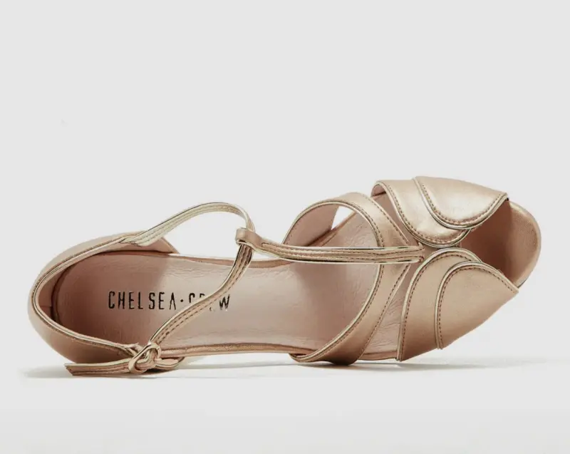 Penelope T-strap holiday Rosegold - Bilde 5