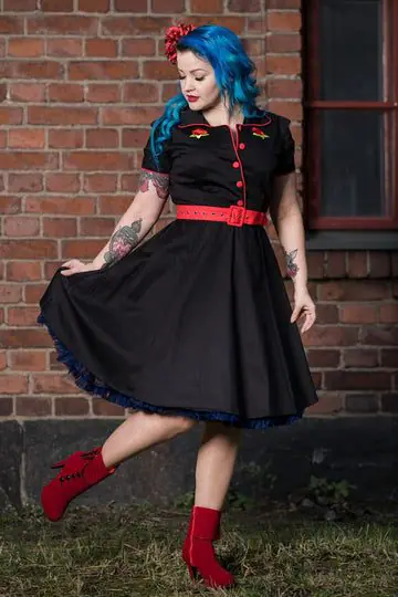 Sherry Rockabilly Diner Kjole