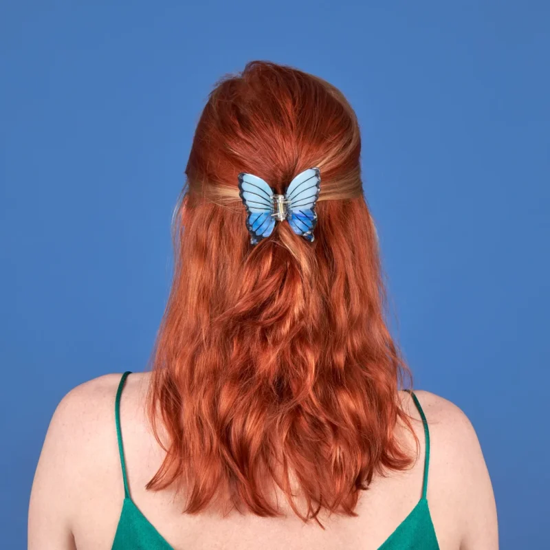 BLUE BUTTERFLY HAIR CLAW - Bilde 3