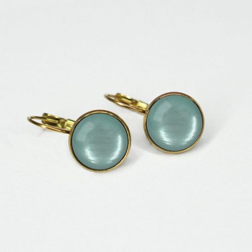 Urban Hippies Øredobber Dots shiny cameo blue GP