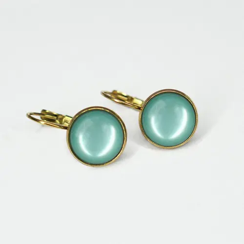 Urban Hippies Øredobber Dots Opal Sea Green GP