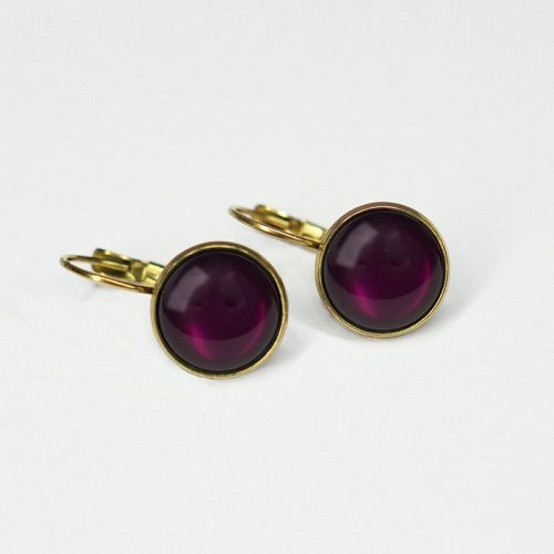 Urban Hippies Øredobber Dots deep violet GP