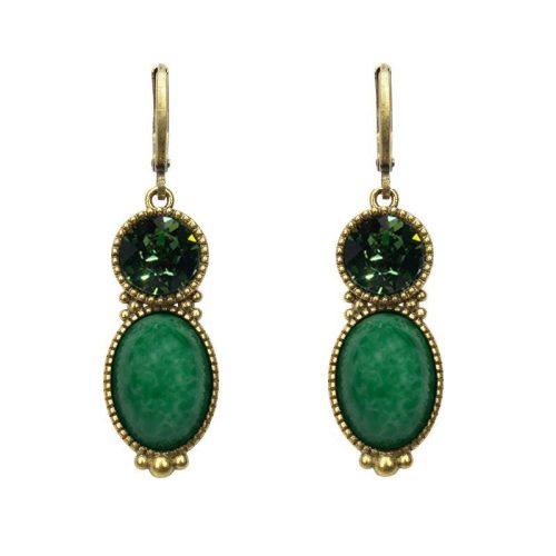 Urban Hippies Øredobber Tosca cloudy green