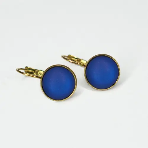 Urban Hippies Øredobber Dots Silky dazzling blue GP
