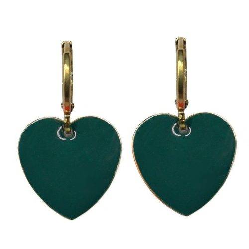 Urban Hippies Øredobber Teal hearts gp