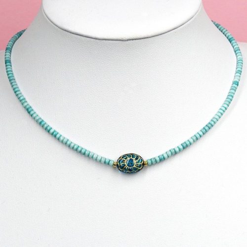 Urban Hippies Smykke Choker washed aqua
