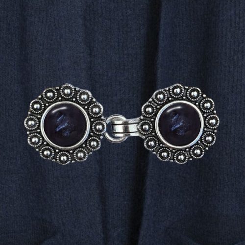 Urban Hippies Vest clip silver & navy marble
