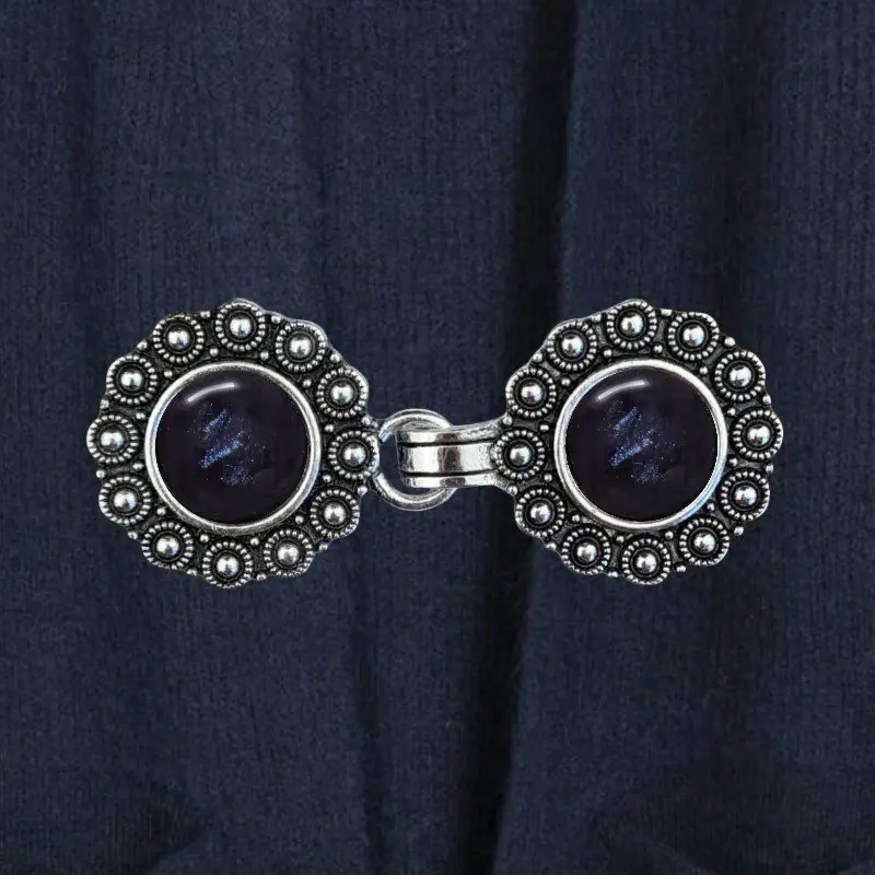 Urban Hippies Vest clip silver & navy marble
