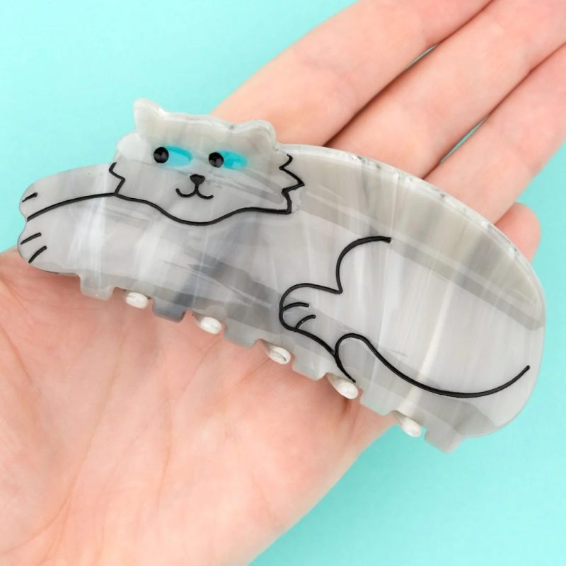 Grey cat hair claw - Bilde 3
