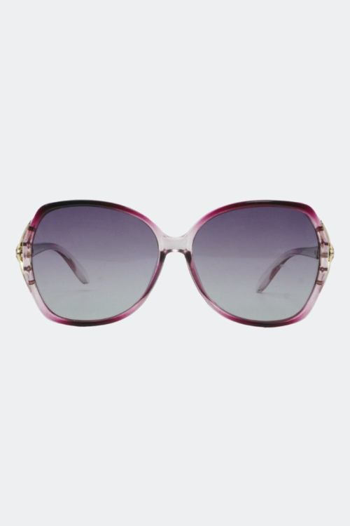 Fox Detail Oversized Purple Solbriller