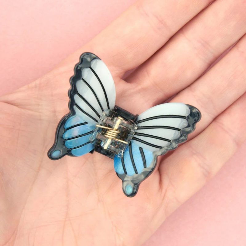 Blue Butterfly Mini Hair Claw - Bilde 4