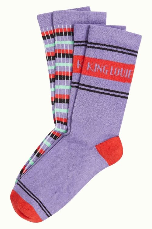Sokker 2pk Logo Sheer Lilac