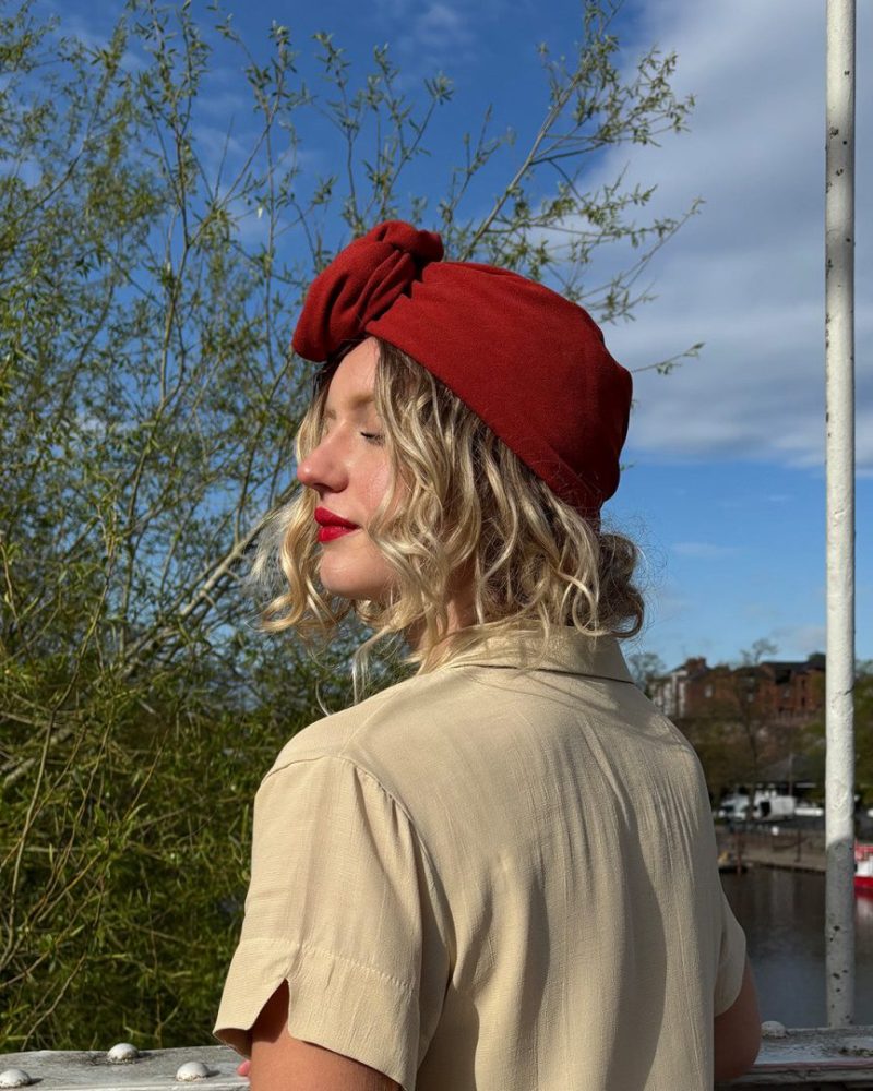 1940s Turban - Rust - Bilde 4