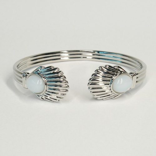 Urban Hippies Armbånd Venus Bangle opal white sp