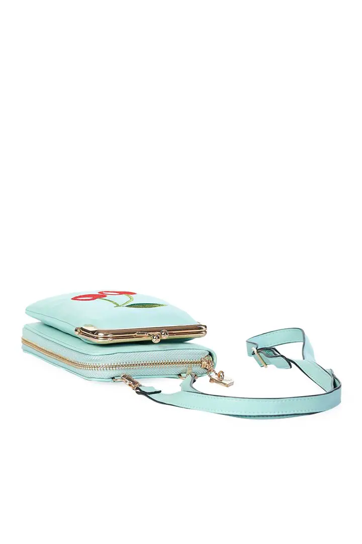 Cherry Pie Cross Body Phone Bag - Mint - Bilde 5