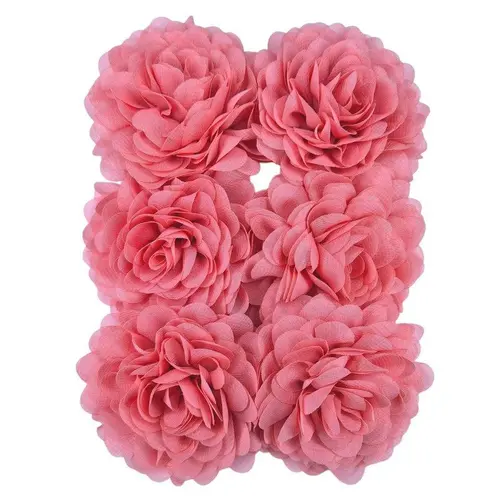 Urban Hippies Chiffon hårblomst Melon Pink