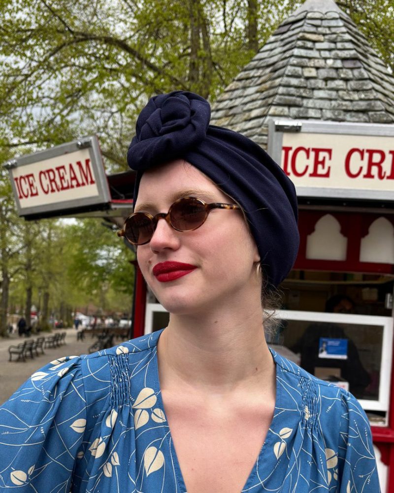 1940s Turban - Navy - Bilde 2
